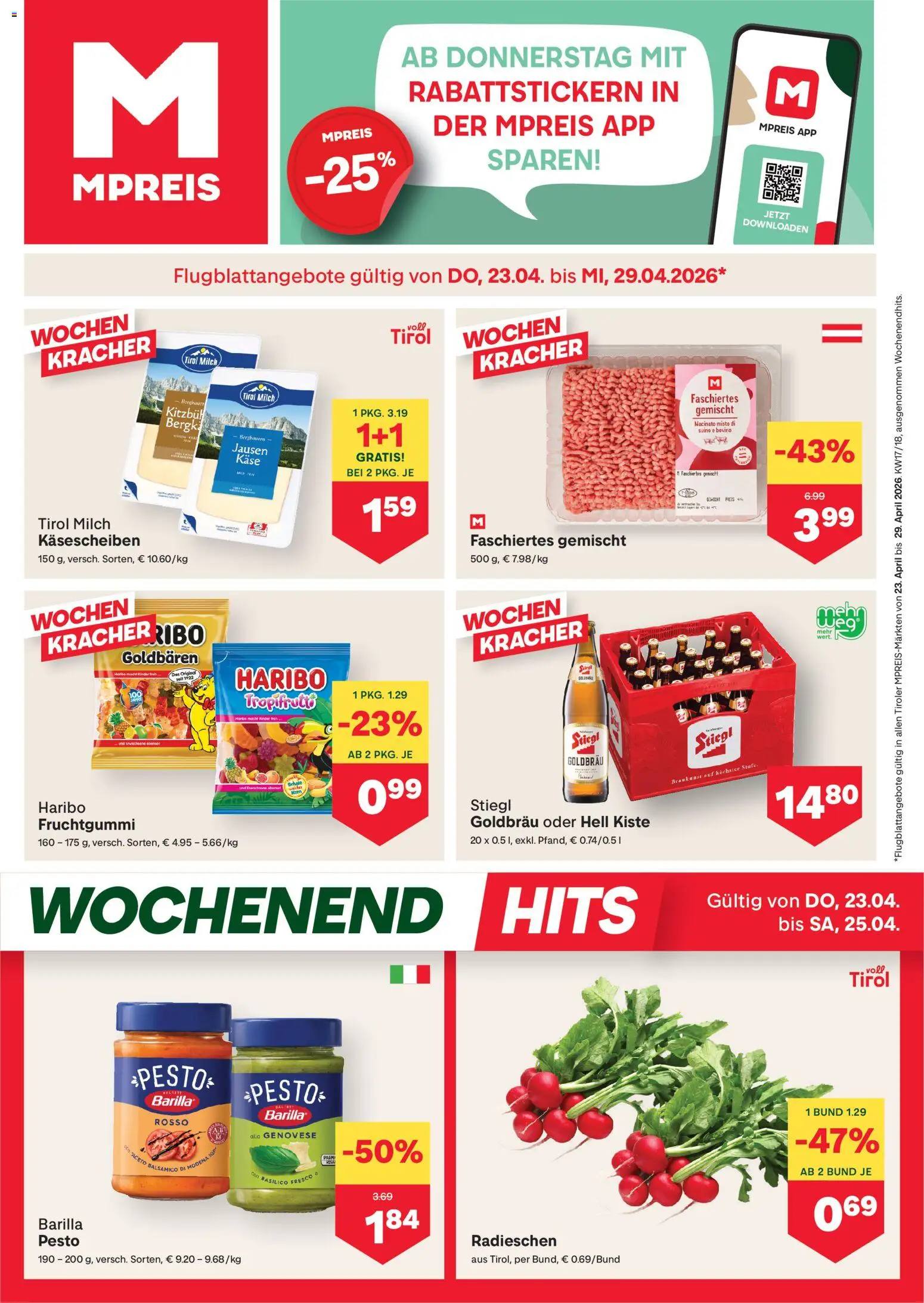 Vorschau der Angebote: MPREIS MPREIS Flugblatt gültig ab 23.04.2026