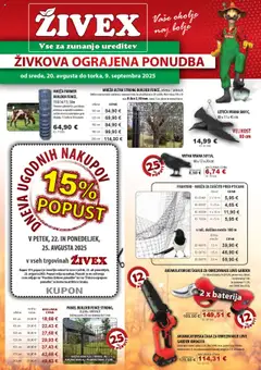 Predogled kataloga iz trgovine Živex veljaven od 20.08.2025