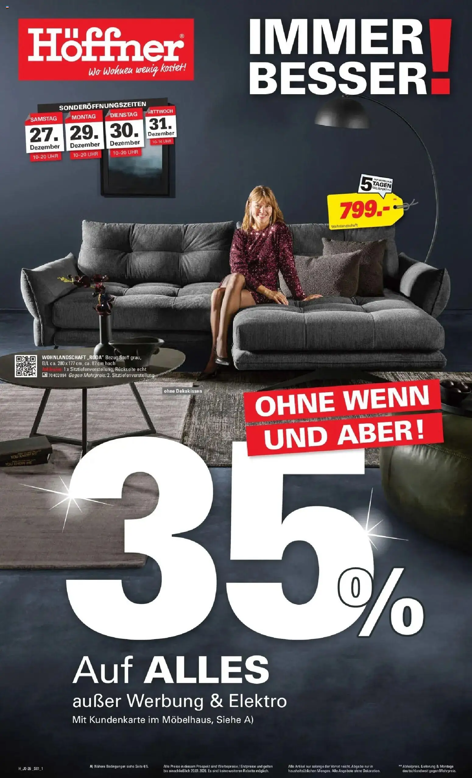 Vorschau von dem Prospekt des Geschäftes Höffner, gültig ab dem 23.12.2025 - Uhr, Wohnlandschaft