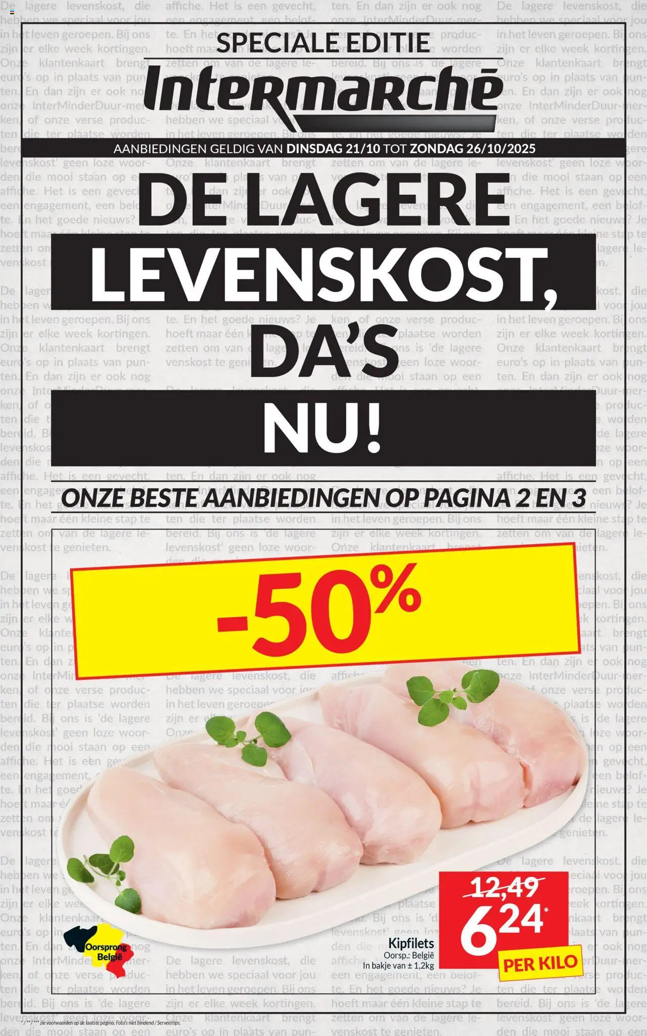 Intermarché shop Folder week 43 geldig vanaf 21/10/2025 - Paginanummer 1