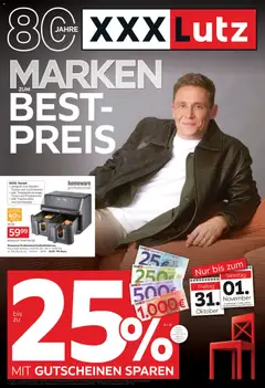 Vorschau von dem Prospekt des Geschäftes XXXL Lutz, gültig ab dem 26.10.2025