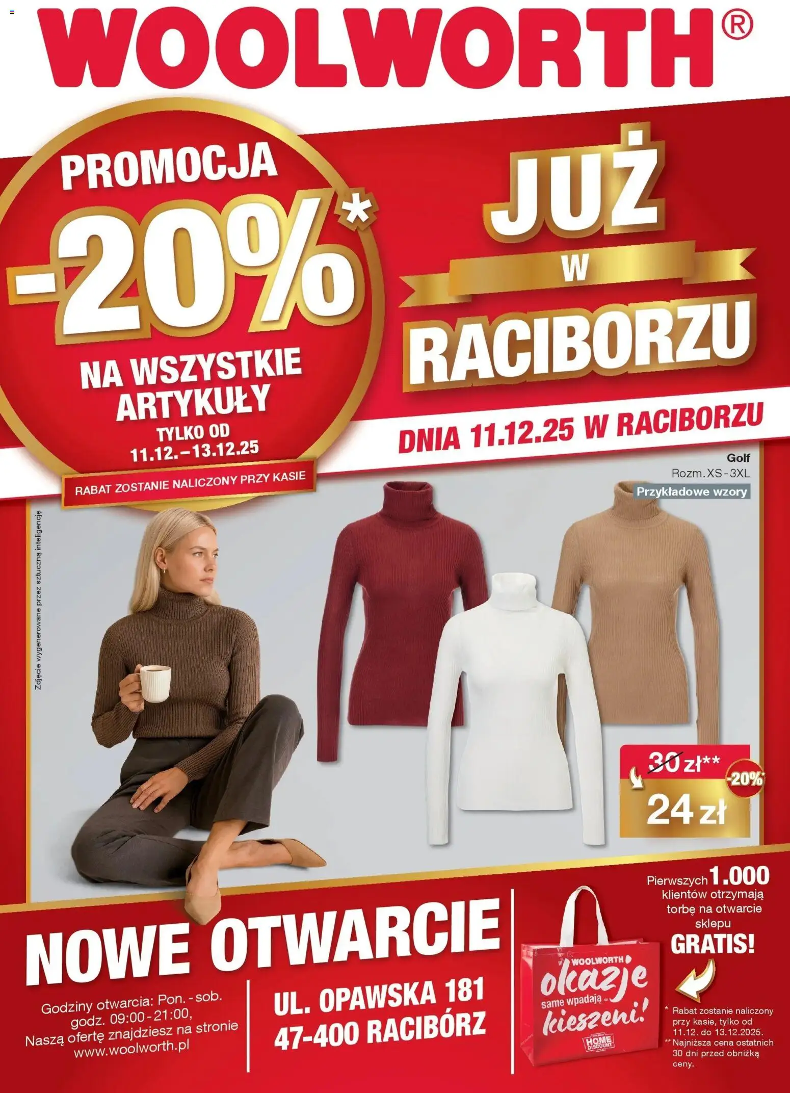 Pogląd gazetki "Już w Racibórz" ze sklepu Woolworth ważnej od 11.12.2025