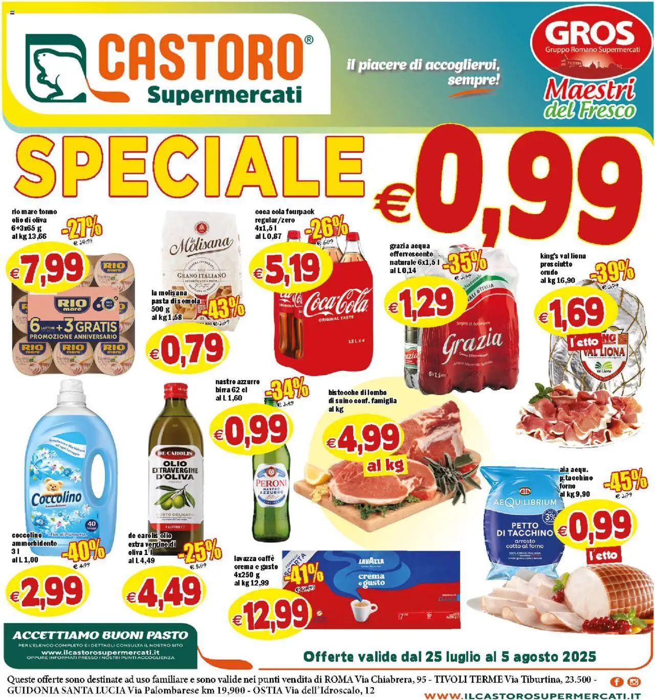 Volantino Il Castoro valido da 25/07/2025 numero di pagina 1