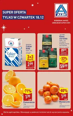 Pogląd gazetki "Tylko w czwartek" ze sklepu Aldi ważnej od 18.12.2025