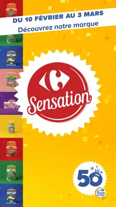 Prévisualisation de Découvrez la marque carrefour sensation du magasin Carrefour formulaire valide 10/02/2026