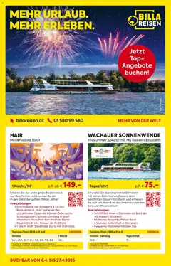 Vorschau der Angebote: Billa Billa Reisen gültig ab 06.04.2026