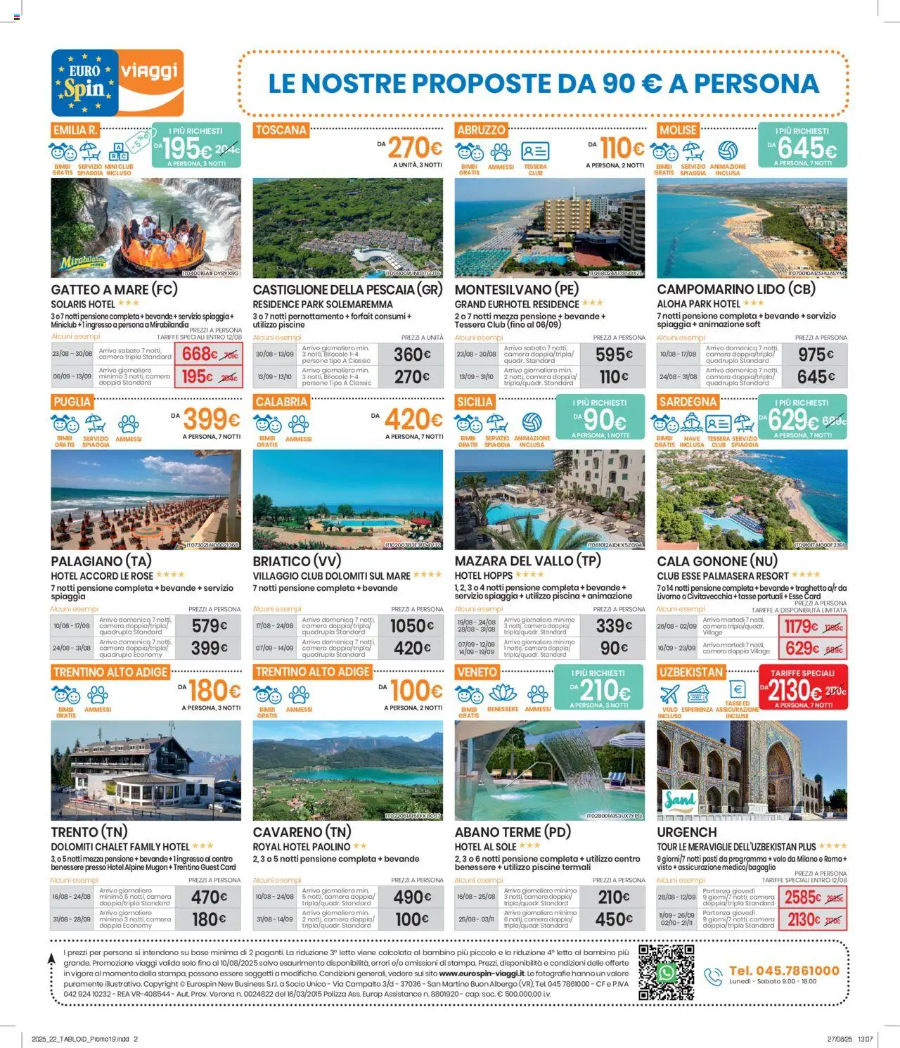 Volantino Eurospin valido da 28/07/2025 numero di pagina 1