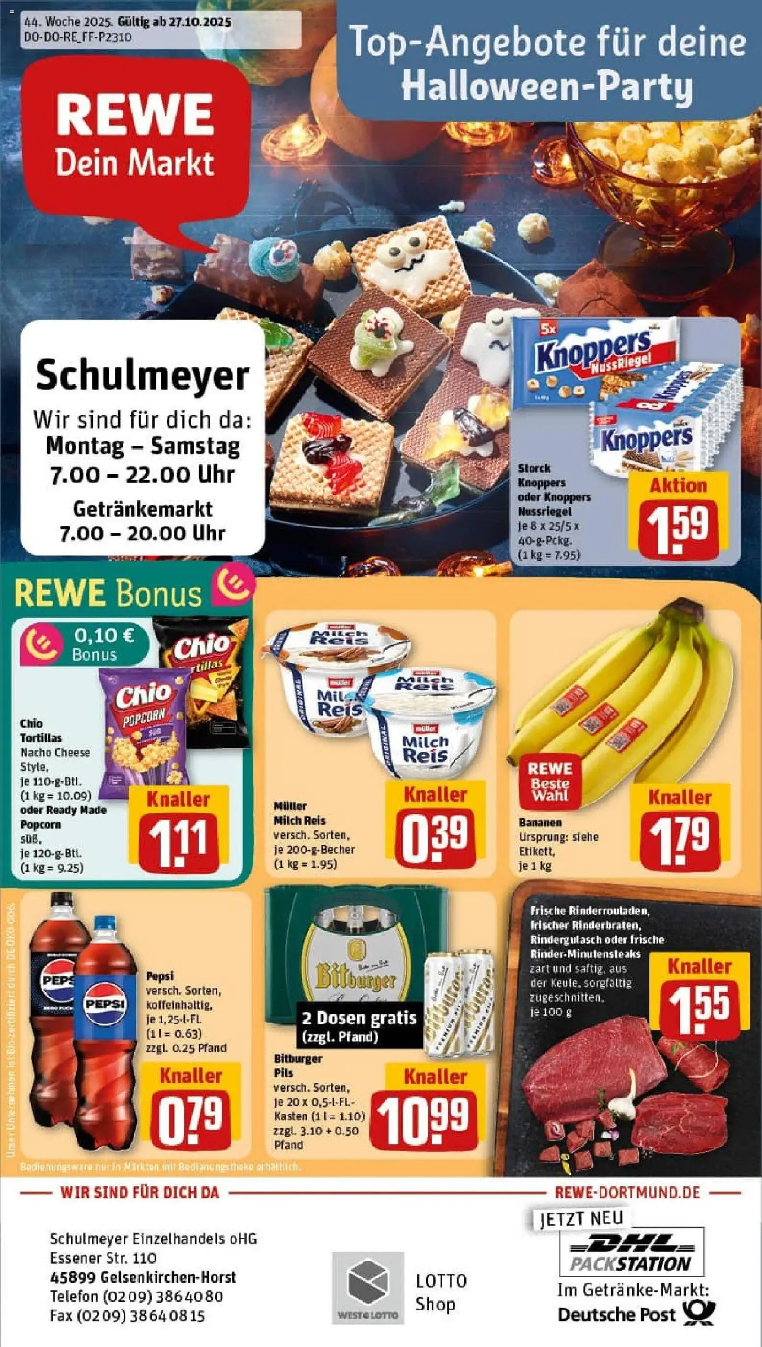 Vorschau von dem Prospekt des Geschäftes Rewe, gültig ab dem 26.10.2025