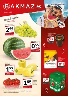 Pregled letka Katalog trgovine Bakmaz vrijedi od 17.07.2025