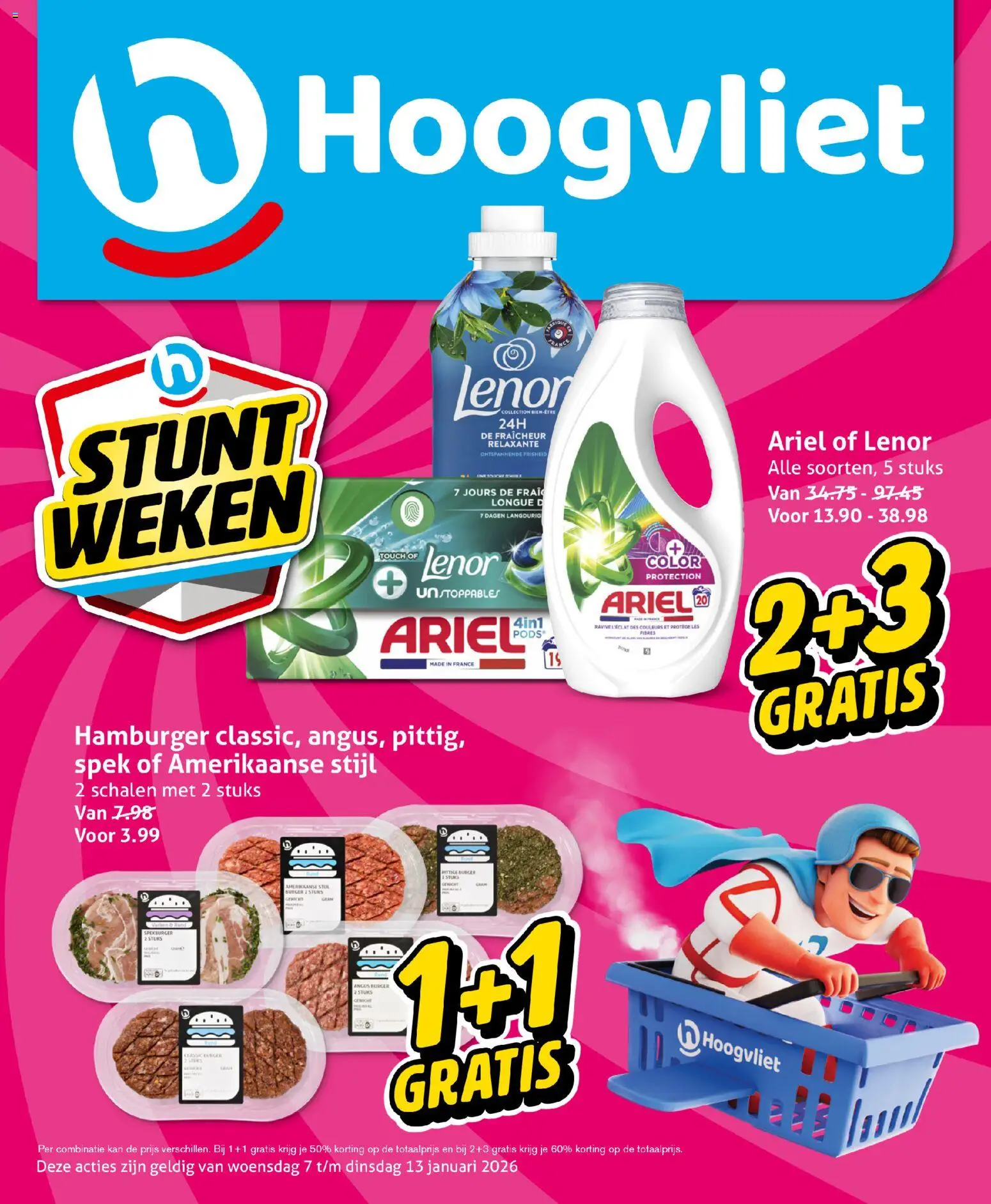 Voorbeeld van Folder van winkel Hoogvliet geldig vanaf 07-01-2026 - Hamburger, Gewicht, Kan, Spek