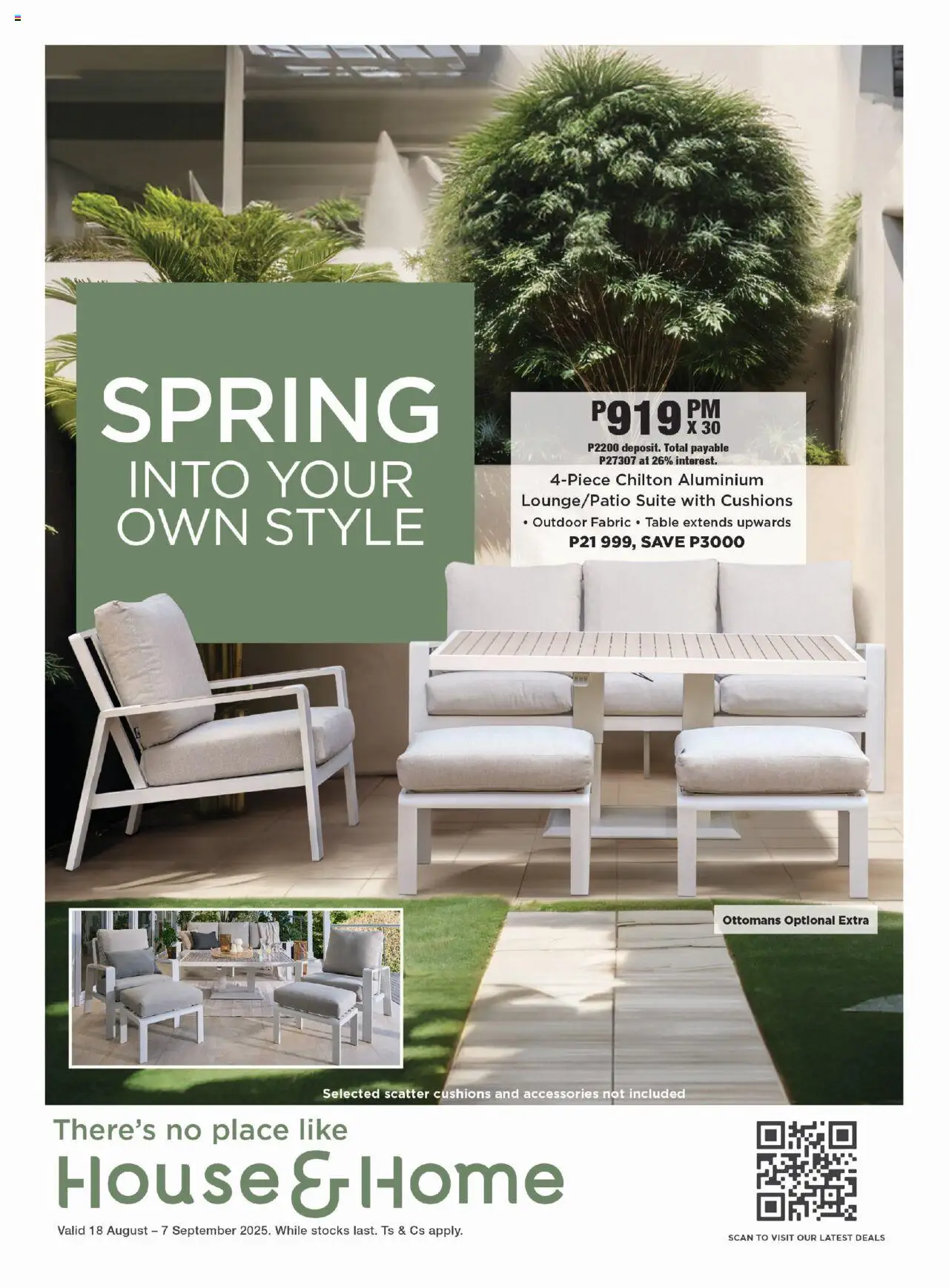 House and Home Botswana Catalogue from 18/08 - 07/09/2025 > Promotions