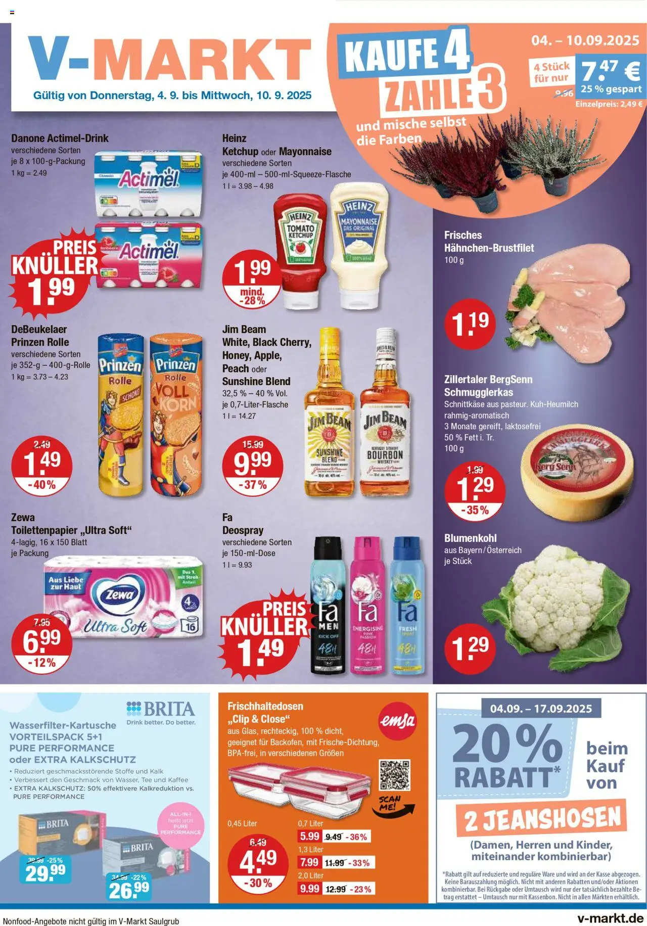 V-Markt Angebote (vom 04.09.2025) - Schwaben/Oberbayern