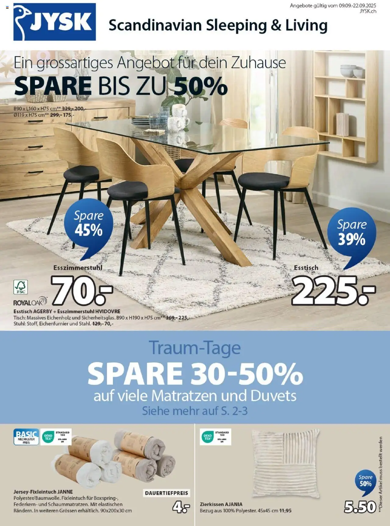 JYSK Aktionen ab 09.09.2025 - Seitennummer 1