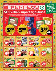Kaupan Tokmanni EUROSPAR Ylöjärvi Ruokasanomat esikatselu, voimassa 27/10/2025