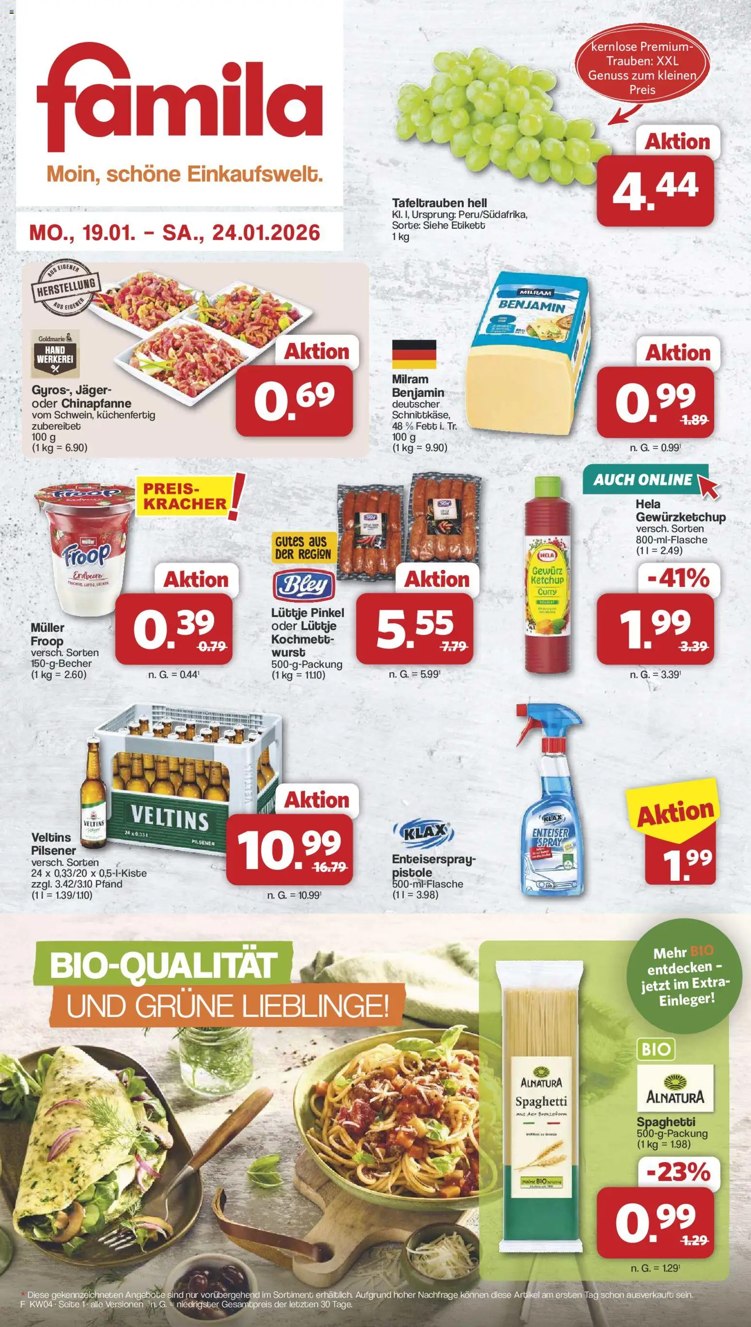 Vorschau von dem Prospekt des Geschäftes Famila Nordwest, gültig ab dem 19.01.2026