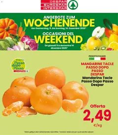 Anteprima dell'opuscolo Volantino Wochenende dal negozio Despar valido da 11/12/2025