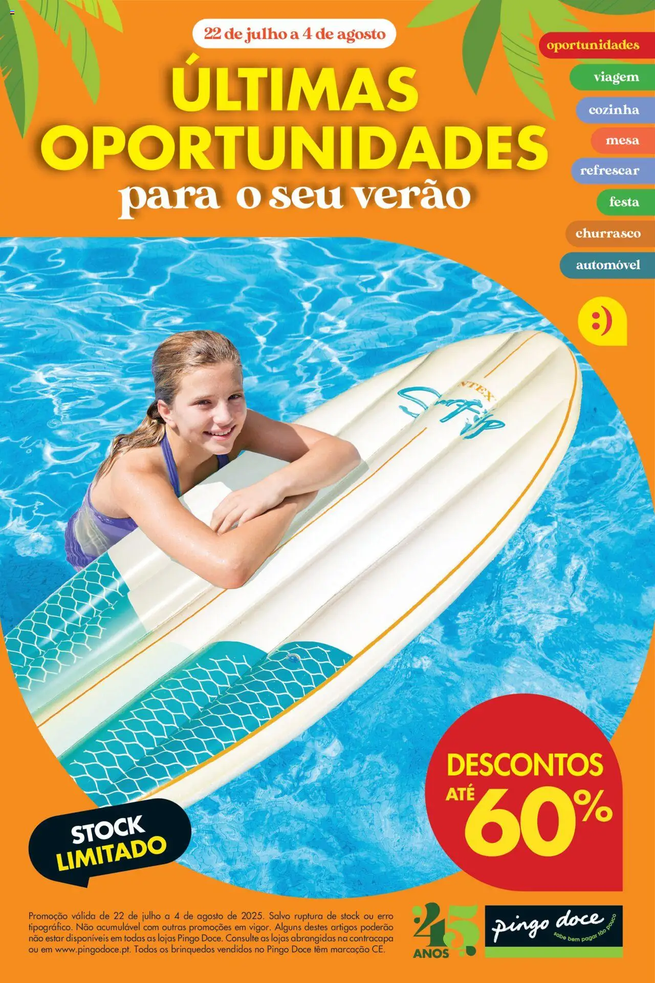 Pingo Doce Folheto de 22/07/2025 - catálogo esta semana - página 1