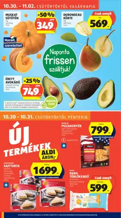 Aldi - Akciós újság Aldi megtekintése, amely érvényes 2025.10.30.-től | Oldal: 8