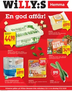 Förhandsgranska reklamblad Aktuella reklamblad Willys Hemma från butik Willys gäller från 01/12/2025