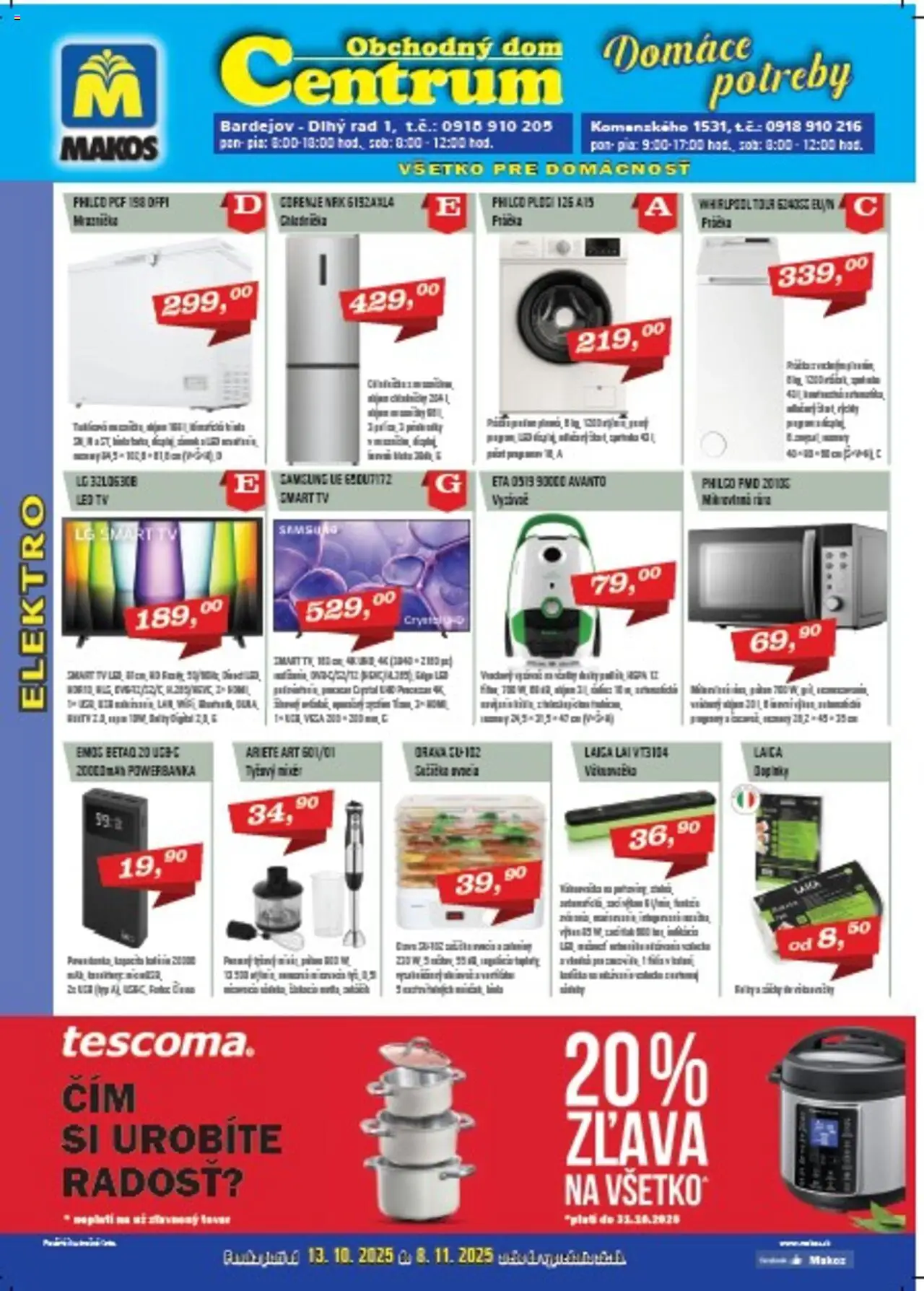 Makos Nová ponuka od 13.10.2025 > Makosáčik online