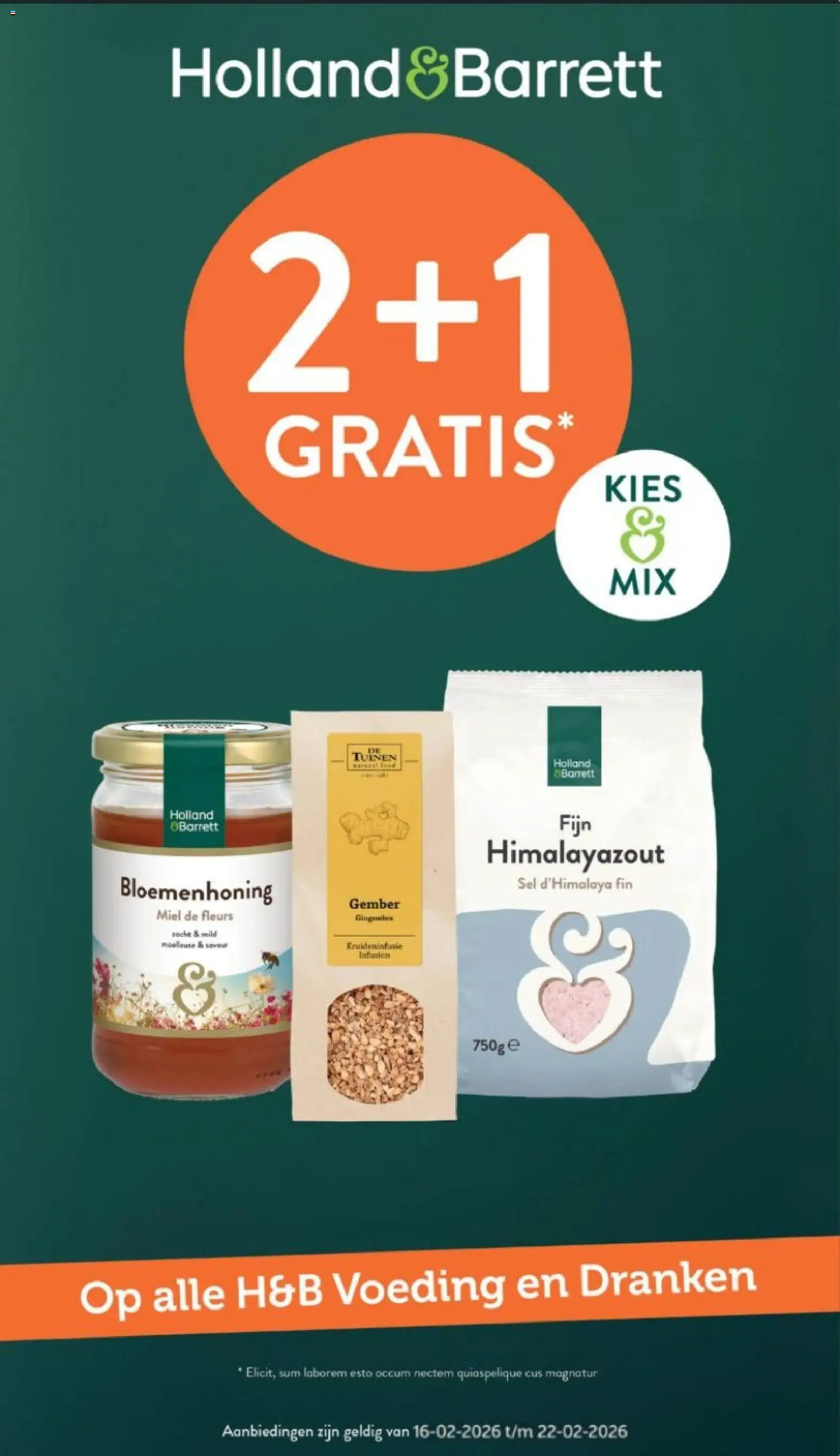 Voorbeeld van Folder van winkel Holland & Barrett geldig vanaf 16-02-2026 - Gember, Dranken