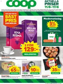 Förhandsgranska reklamblad Anderstorp från butik Coop gäller från 11/08/2025