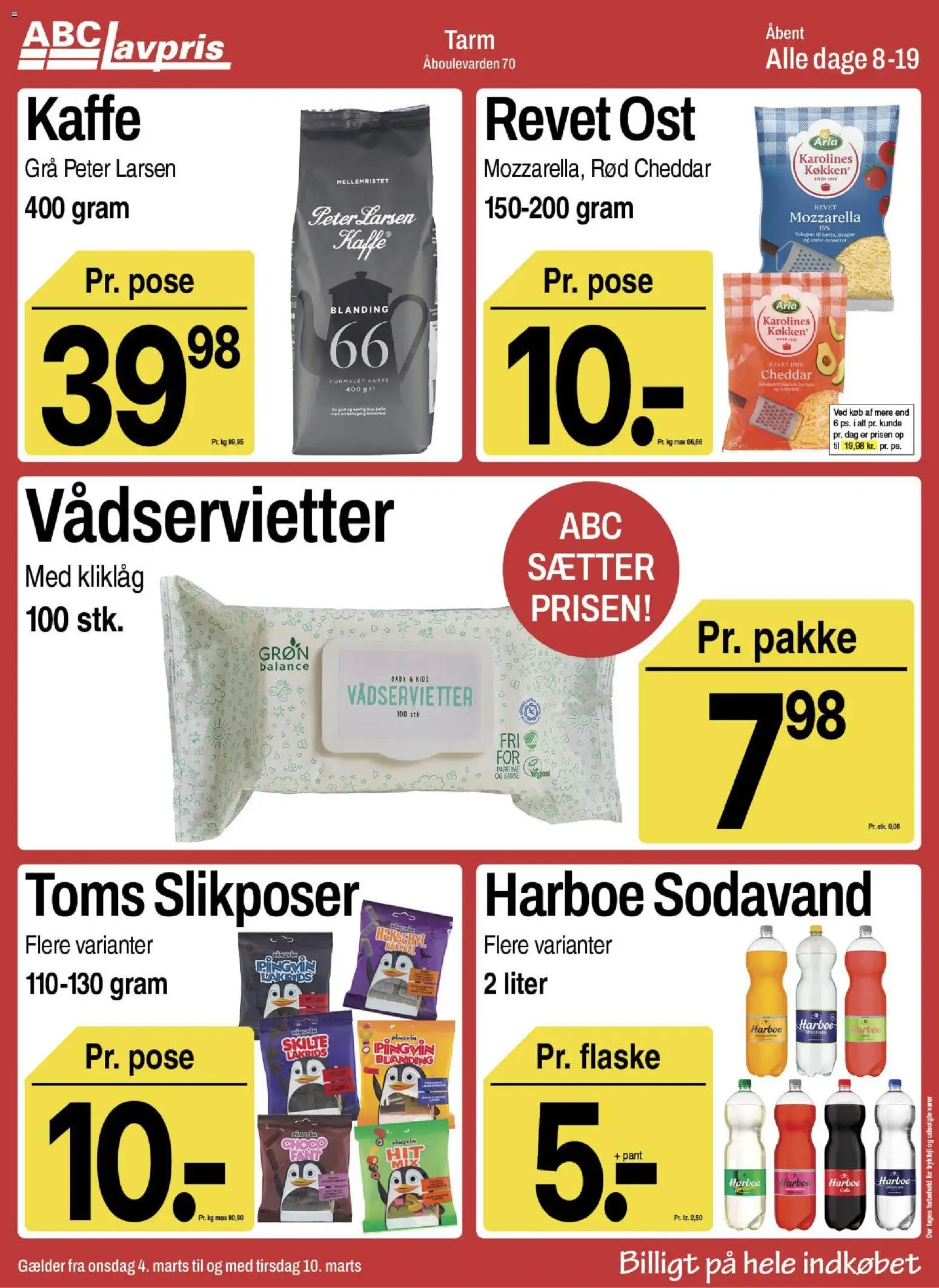 Eksempel på tilbudsavis Tarm fra butik Abc Lavpris gyldig fra 04/03/2026