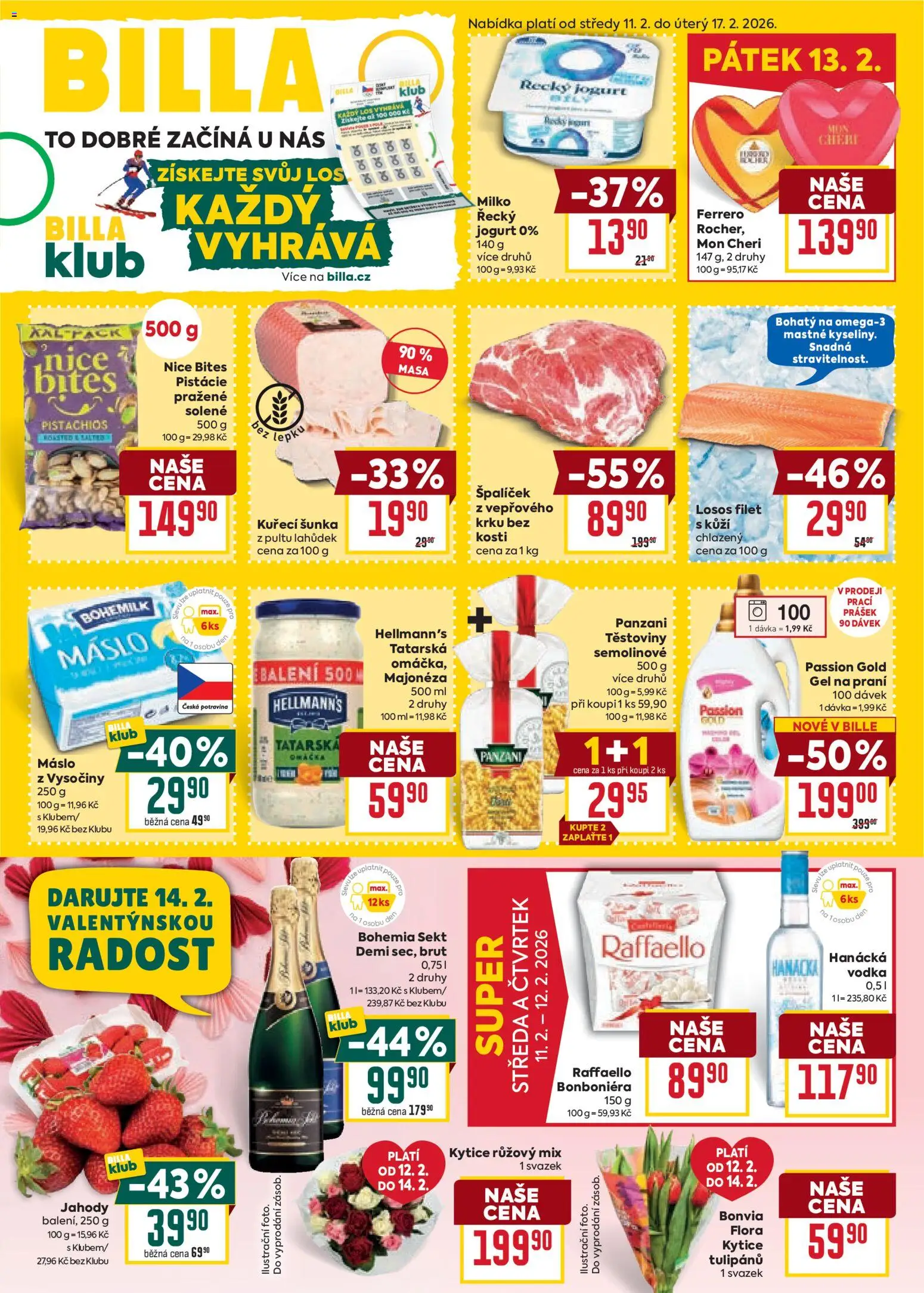 Náhled nabídky: Billa Velký leták platný od 11.02.2026