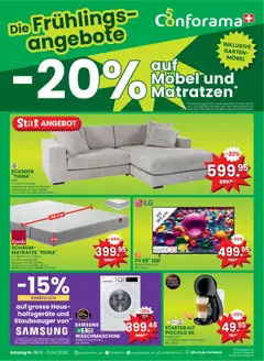 Vorschau des Merkblatts Conforama aktionen vom Shop Conforama gültig von 08.04.2026 bis 21.04.2026