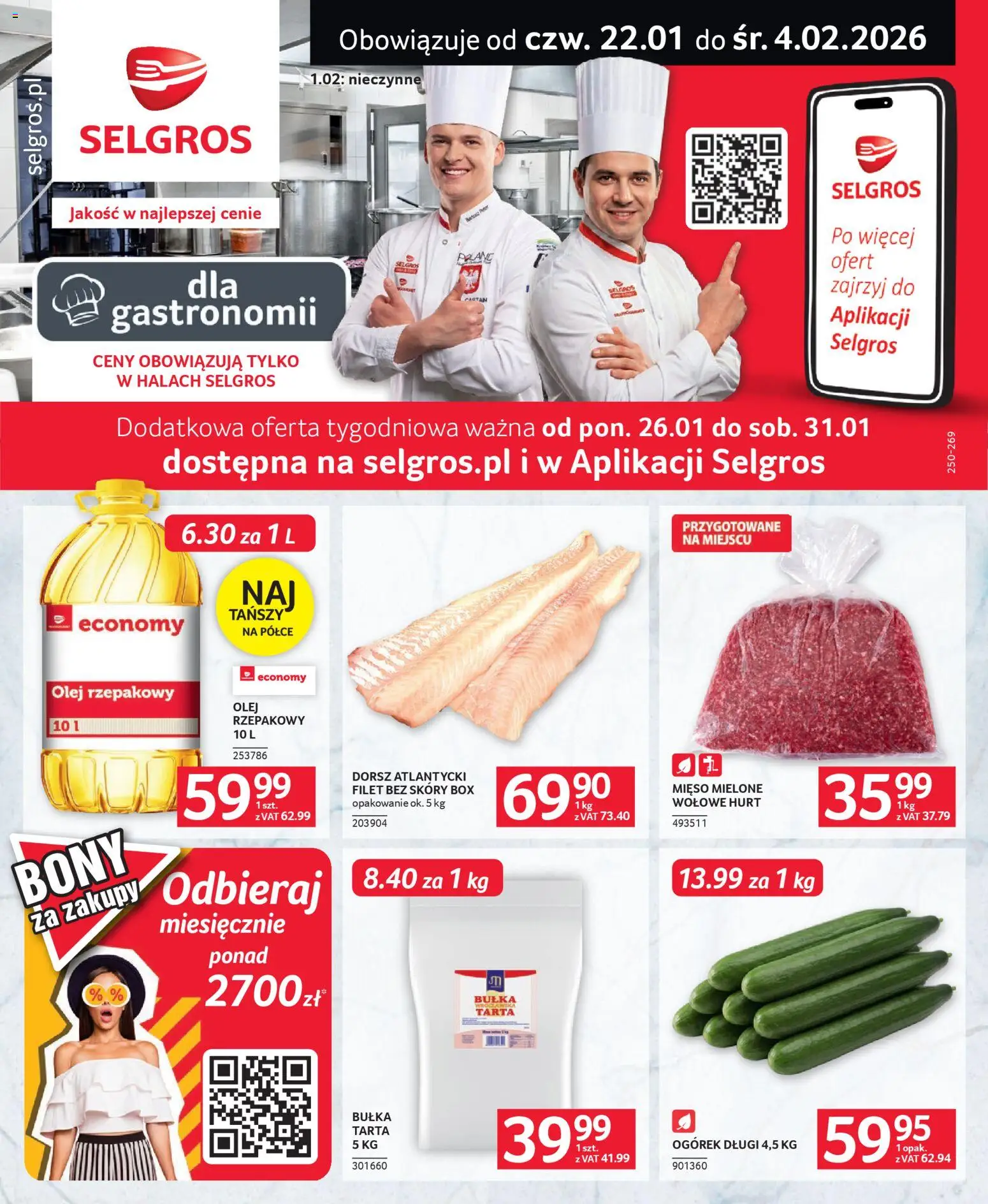 Pogląd gazetki "Oferta dla gastronomii" ze sklepu Selgros cash&carry ważnej od 22.01.2026