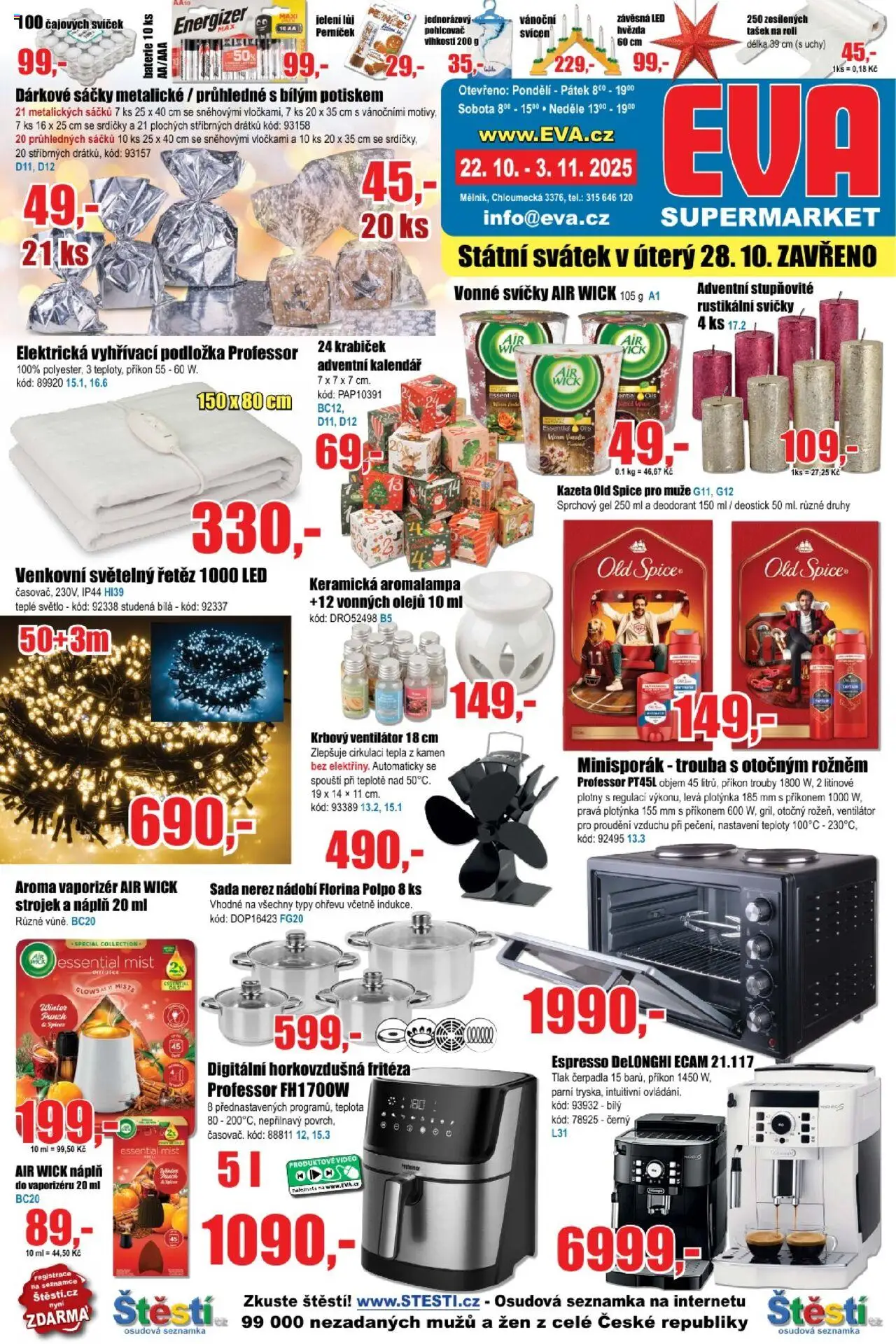  Eva supermarket Leták (21.10.2025 - 03.11.2025)