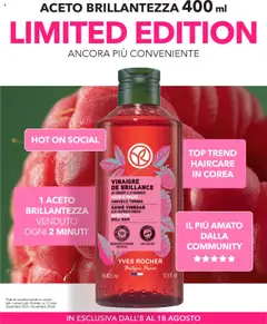 Anteprima dell'opuscolo Volantino Aceto dal negozio Yves Rocher valido da 08/08/2025