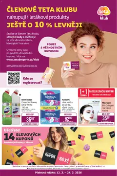 Náhled nabídky: TETA Drogerie TETA Drogerie leták - Klub platný od 12.03.2026