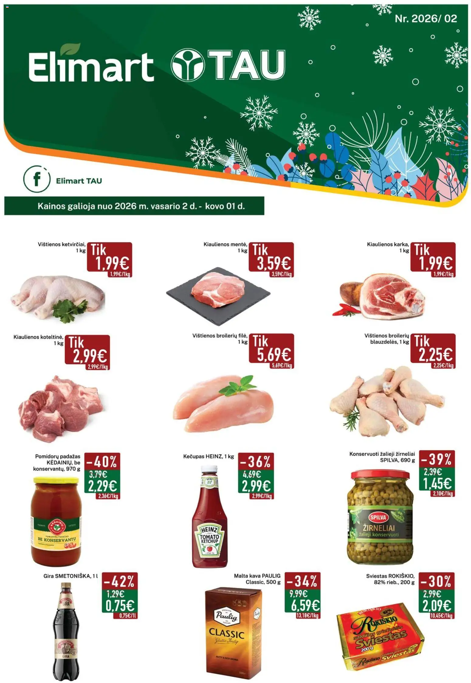 Elimart - TAU parduotuvės leidinio Leidinys galiojančio nuo 2026.02.02 peržiūra