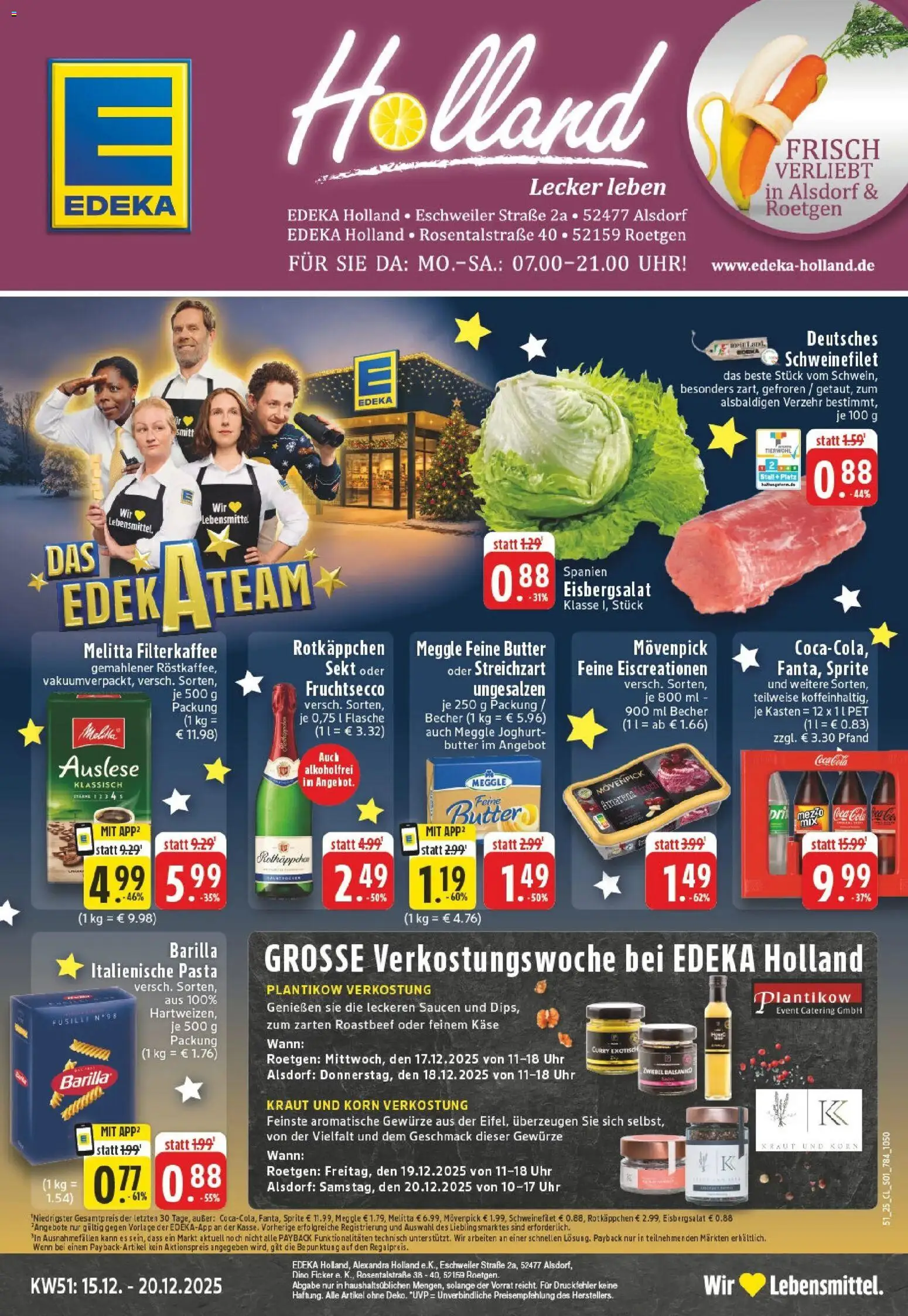 Vorschau von dem Prospekt des Geschäftes Edeka, gültig ab dem 15.12.2025