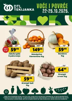 Pregled Tekijanka kataloga - važi od 22.10.2025