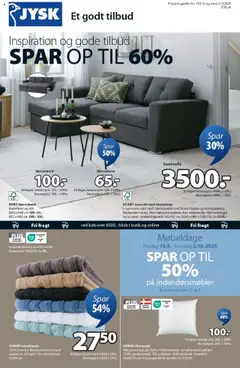 Eksempel på tilbudsavis Tilbudsavis fra butik JYSK gyldig fra 19/09/2025