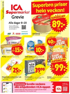 Förhandsgranska reklamblad Grevie från butik ICA Supermarket gäller från 05/01/2026