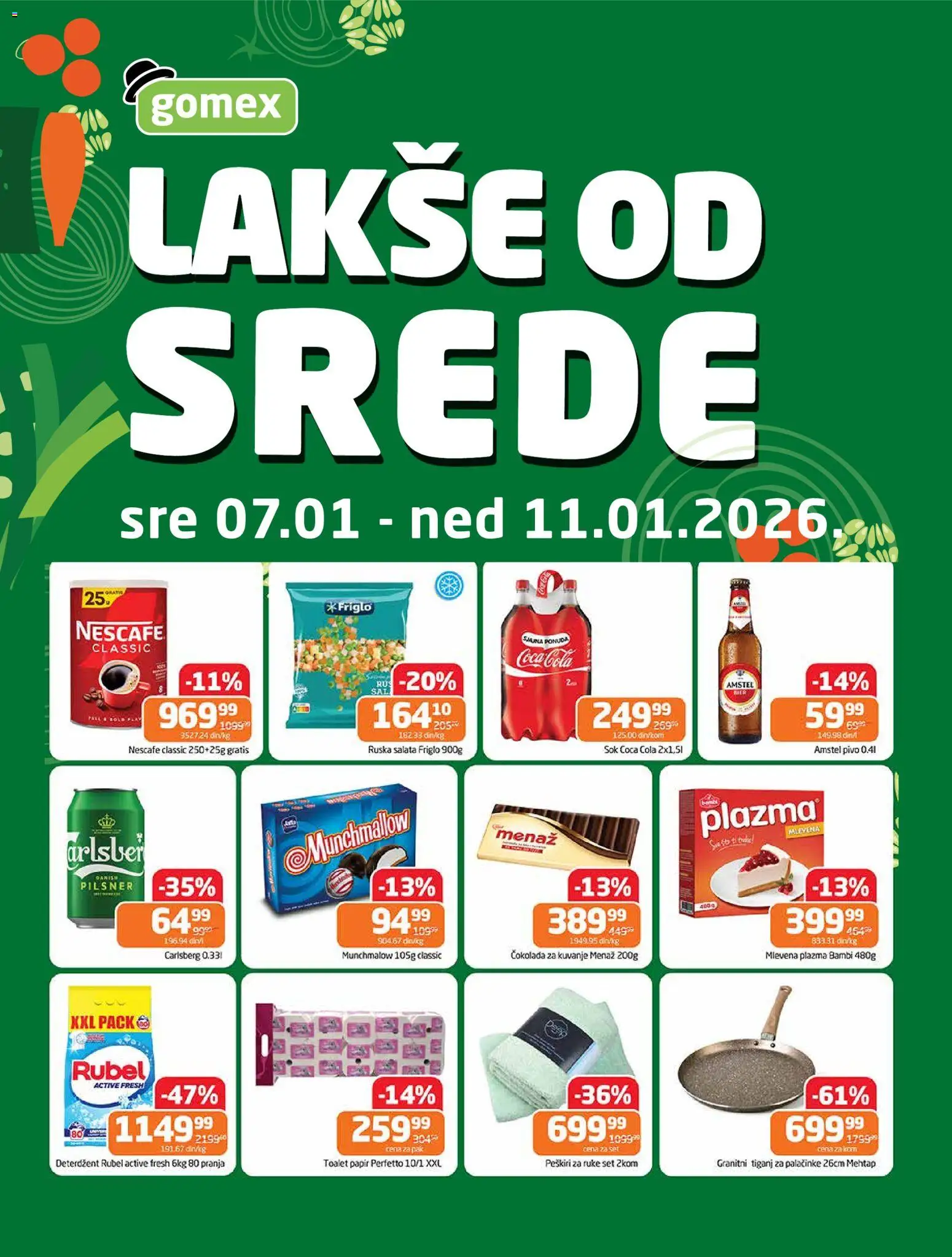 Pregled Gomex kataloga - važi od 07.01.2026