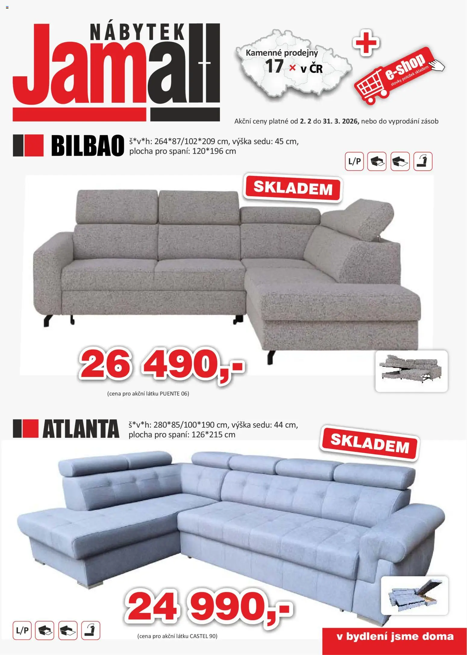 Náhled nabídky: Jamall nábytek Leták - Výprodej platný od 02.02.2026