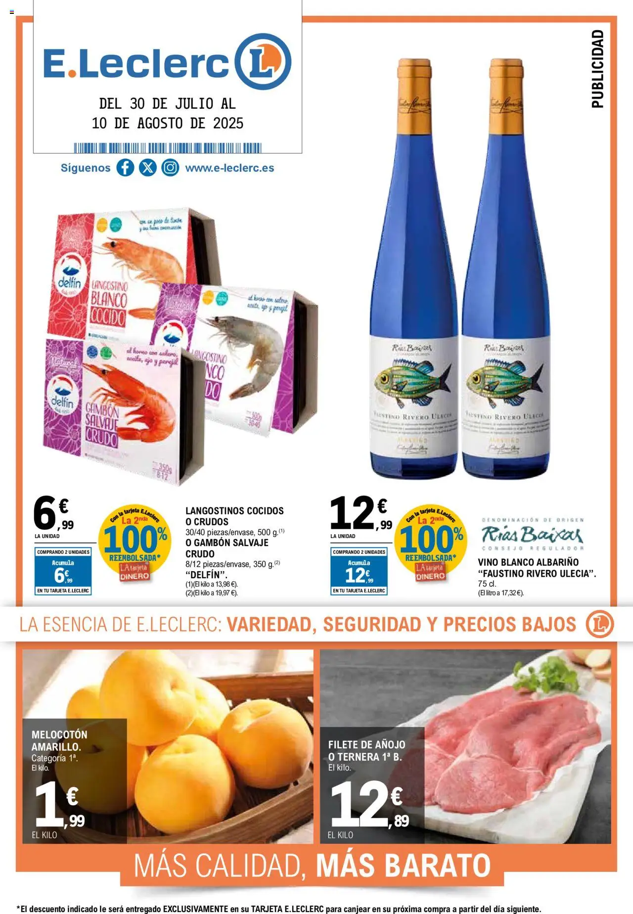 E.Leclerc Folleto > 30/07 - 10/08/2025 > Ofertas