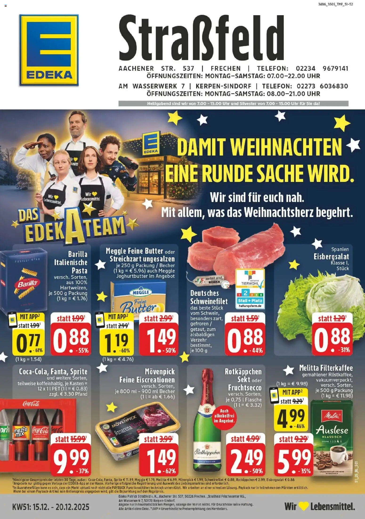 Vorschau von dem Prospekt des Geschäftes Edeka, gültig ab dem 15.12.2025