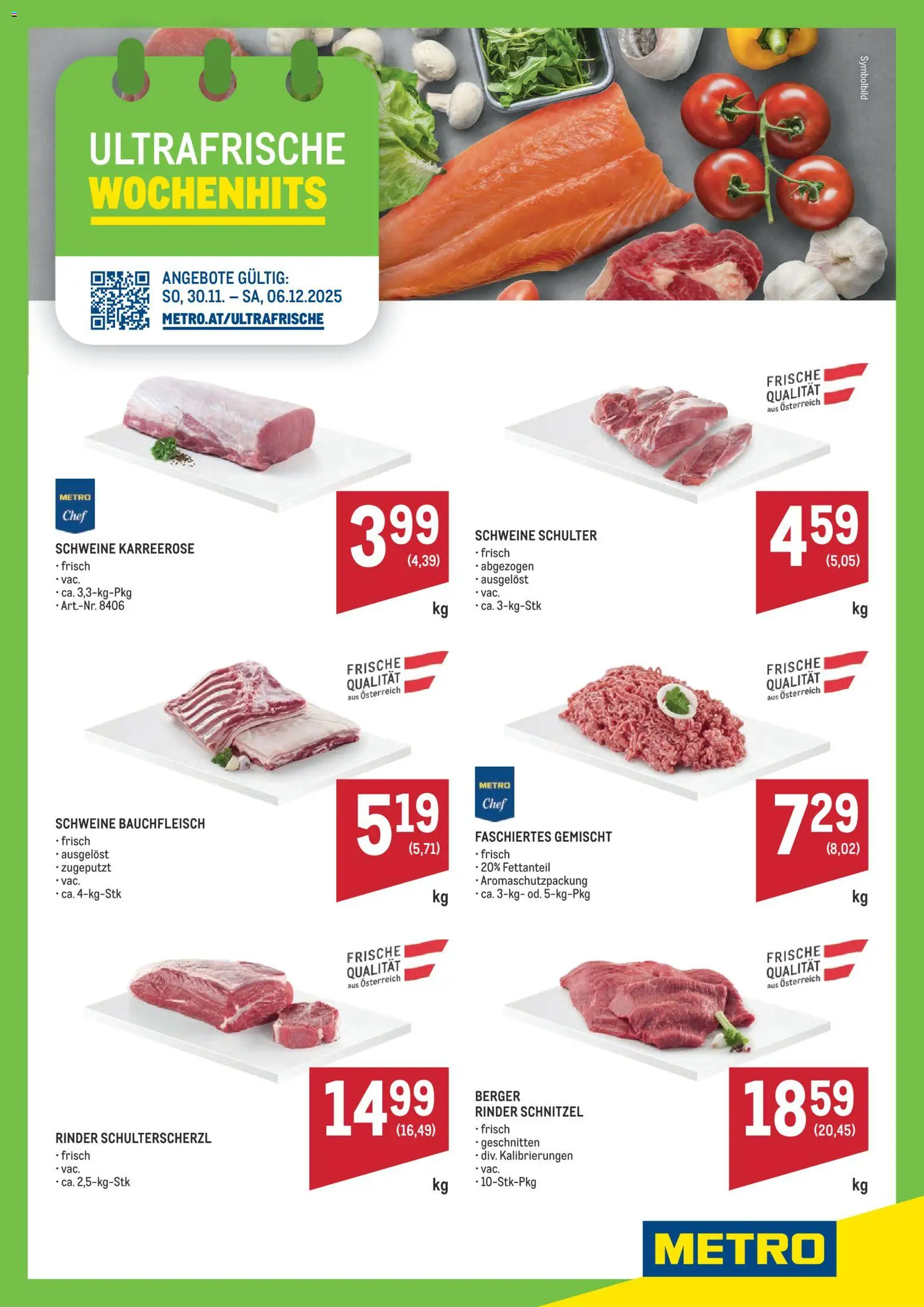 Vorschau der Angebote: Metro Angebote Wochenhits gültig ab 30.11.2025