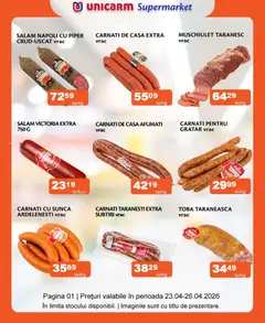 Previzualizarea de cataloage: Unicarm Unicarm Catalog Carne valabil de la 23.04.2026