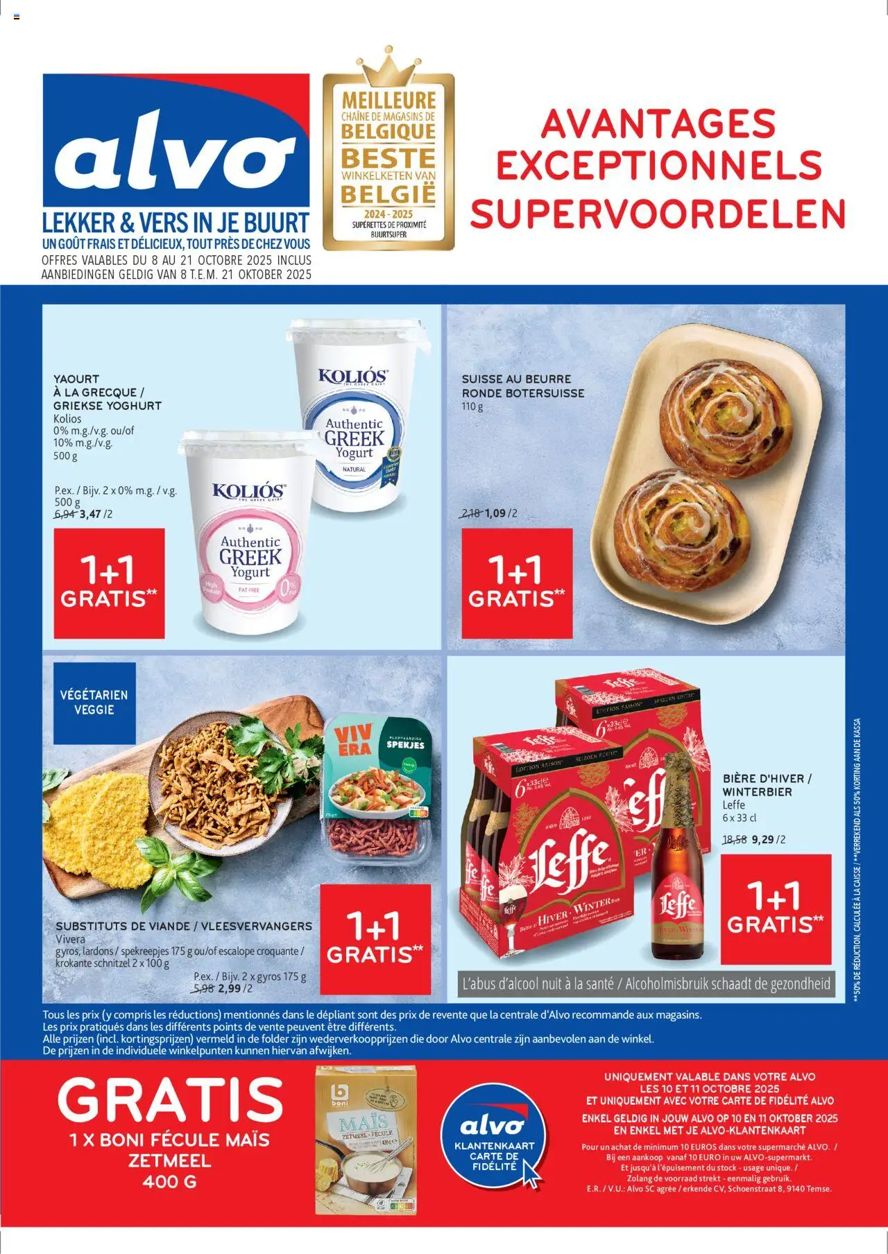 Alvo shop Publicité geldig vanaf 08/10/2025 - Paginanummer 1