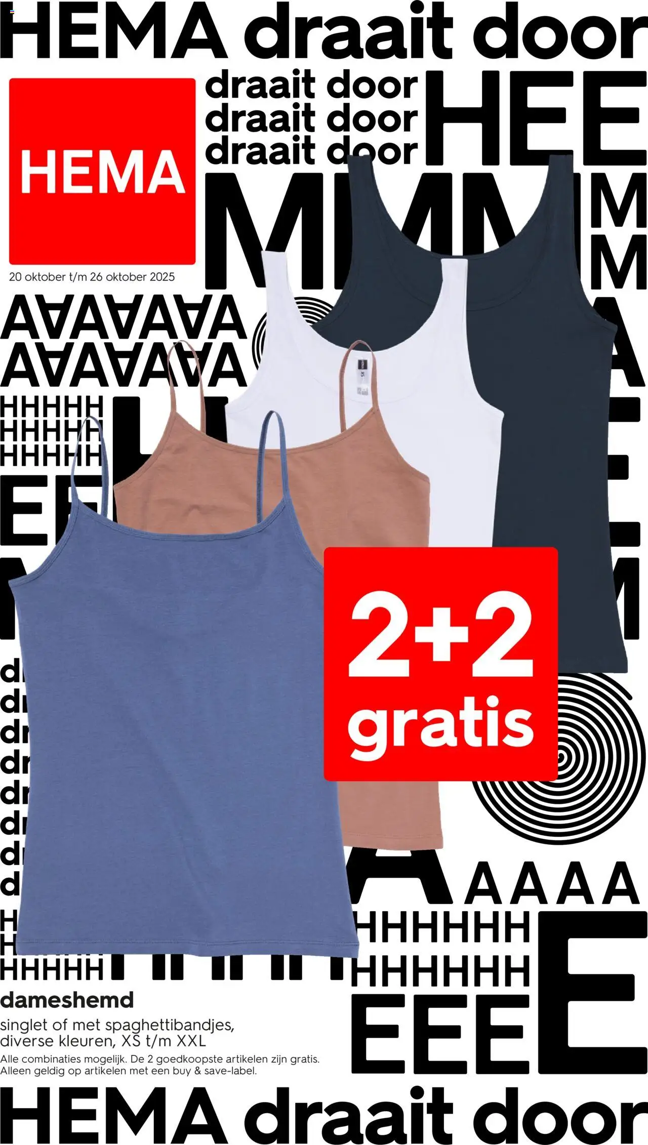 Hema shop Folder / Publicité geldig vanaf 20/10/2025 - Paginanummer 1