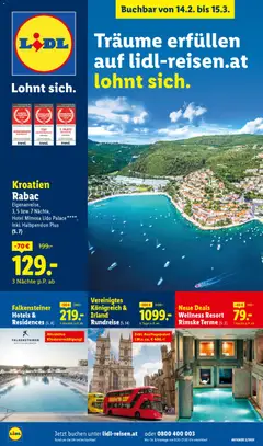Vorschau der Angebote: Lidl Februar/März Reise - Highlights gültig ab 14.02.2026