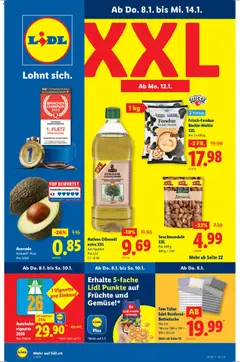 Vorschau des Merkblatts Aktionen vom Shop Lidl gültig von 08.01.2026 bis 14.01.2026