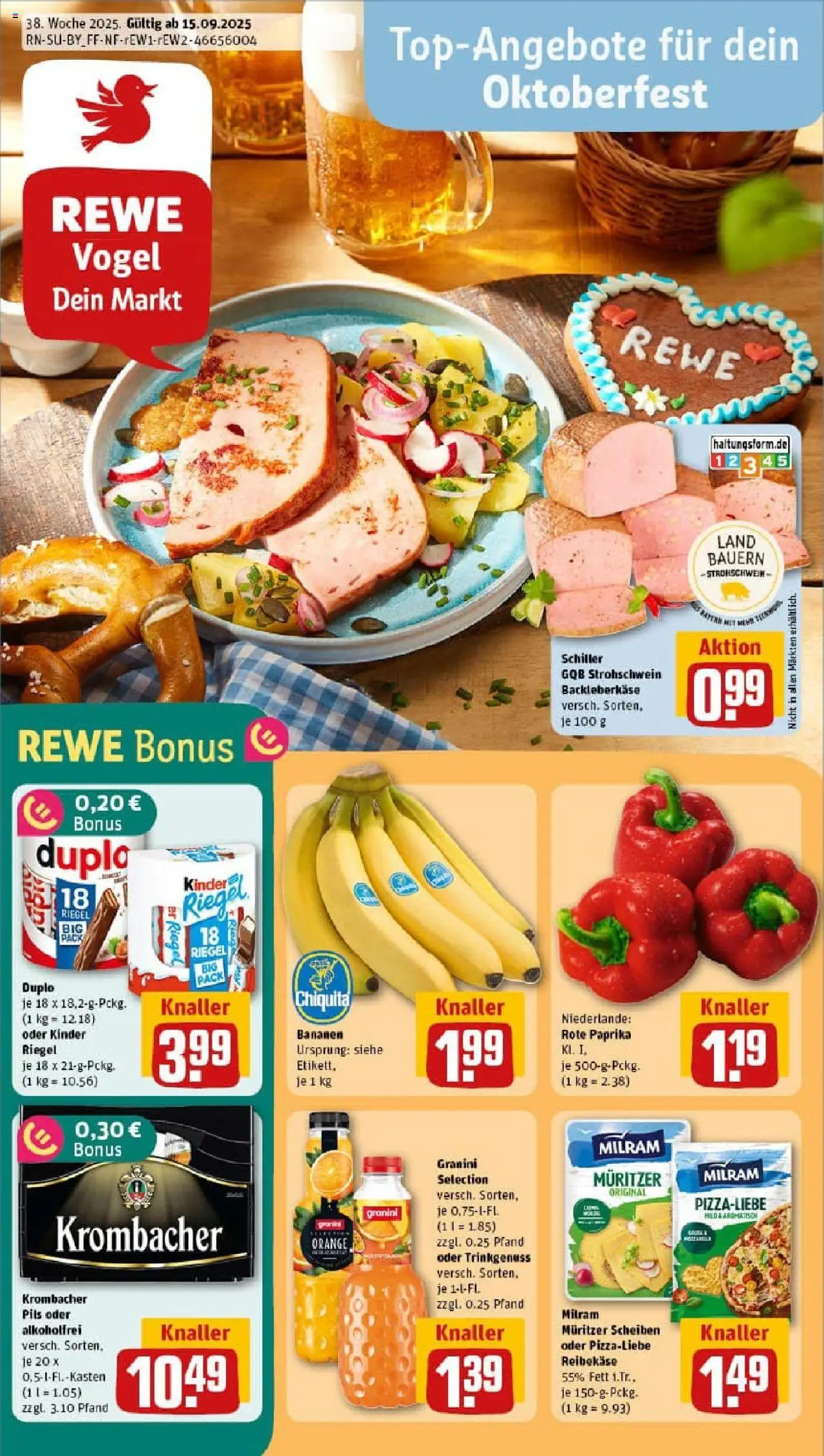 REWE Prospekt ab 14.09.2025 nächste Woche - Prospekt Zeitlarn	