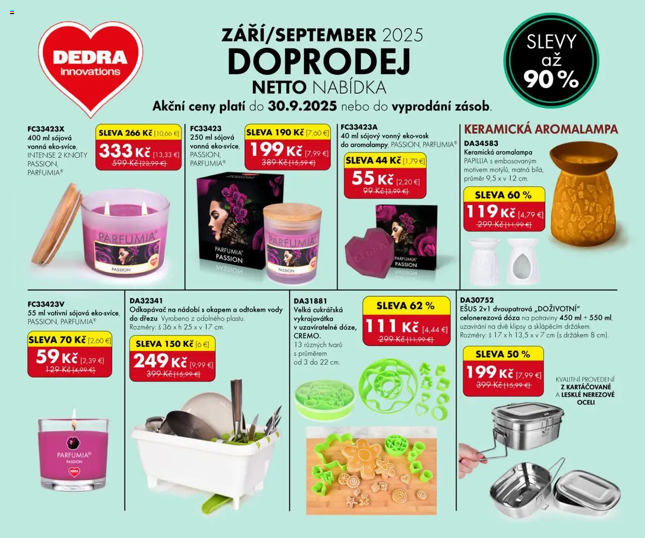 Dedra Dopredaj september 2025 > Akčná ponuka online